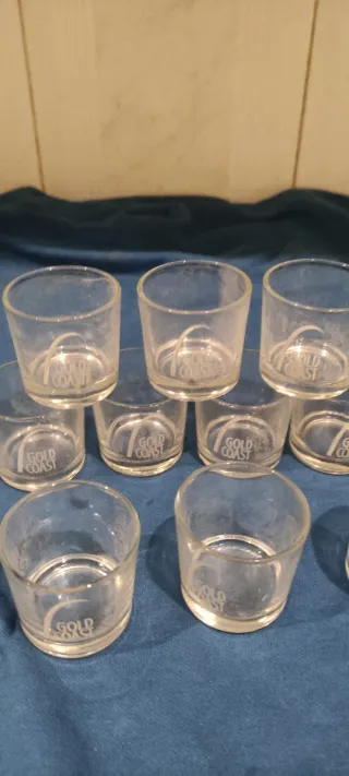 12 Vasos chupitos Gold Coast