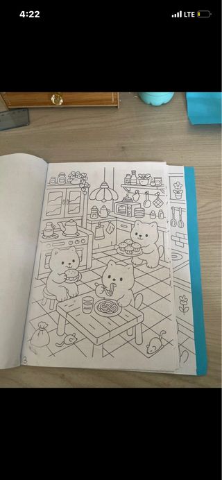 libro da colorare fatto a mano