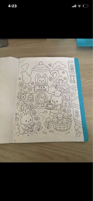 libro da colorare fatto a mano