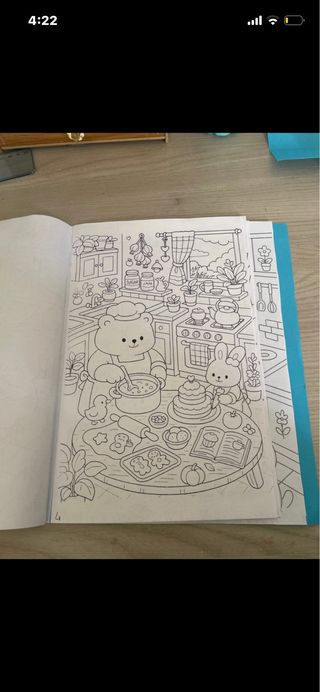 libro da colorare fatto a mano