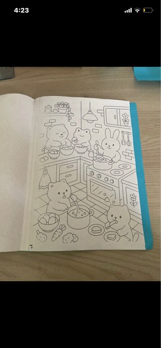 libro da colorare fatto a mano