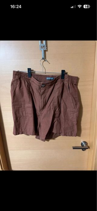 Shorts vaqueros cargo marrones