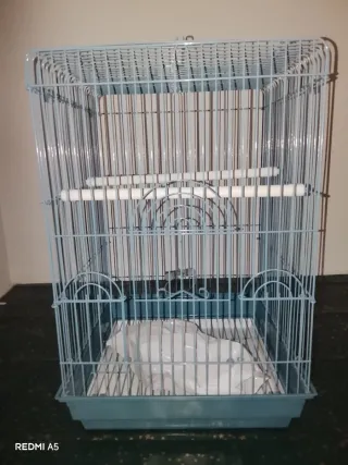 Jaula para pájaros Agapornis o Loro con comederos