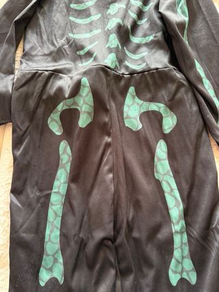 Disfraz esqueleto con cola Talla S (110-122 cm) 6€
