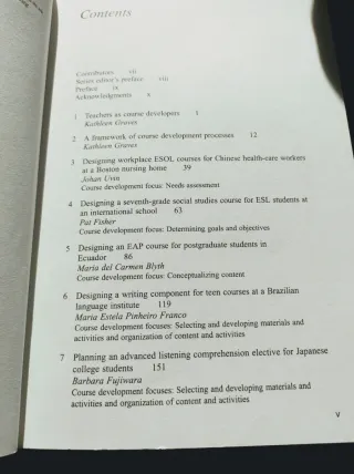 Teachers as Course Developers