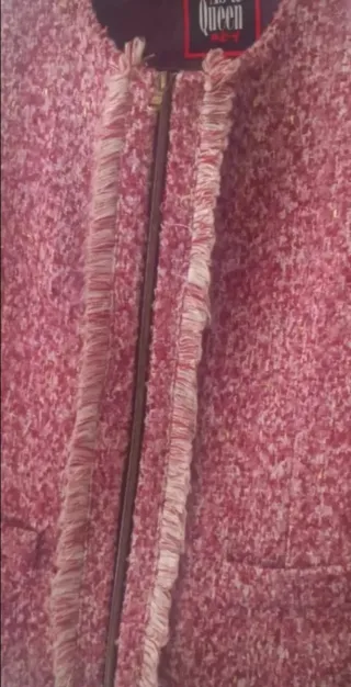 Chaqueta As a Queen rosa tweed