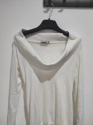 Maglia donna lunga bianca