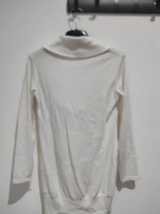 Maglia donna lunga bianca