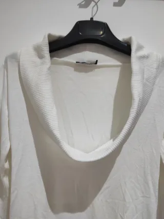 Maglia donna lunga bianca