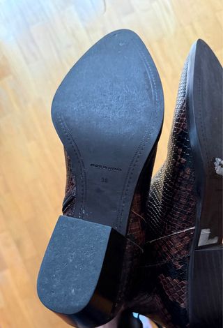 Botines Animal Print Tacón Bajo Gloria Ortiz N. 37