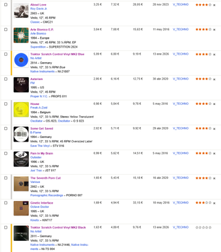 Vinili Techno, Trance, Techno-house 1993-2007