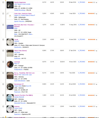 Vinili Techno, Trance, Techno-house 1993-2007