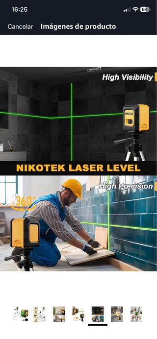 Nivel Láser Verde con Trípode