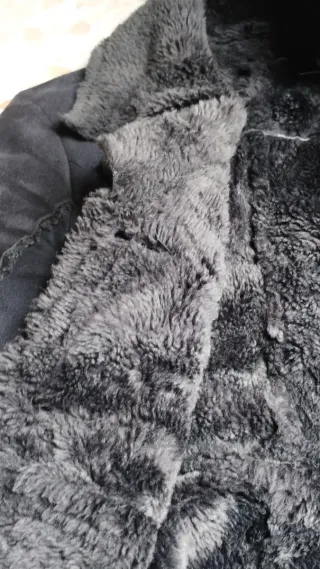 Abrigo ante azul marino Stradivarius