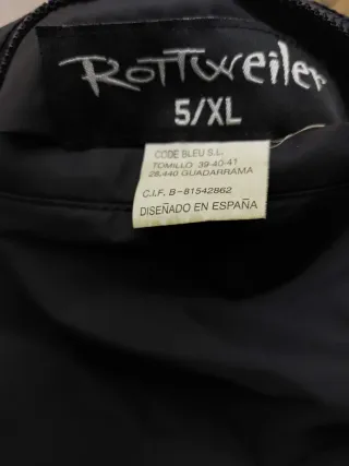 Chaleco Rottweiler Reversible Negro/Naranja