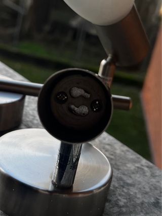 Set faretti metallo argento.