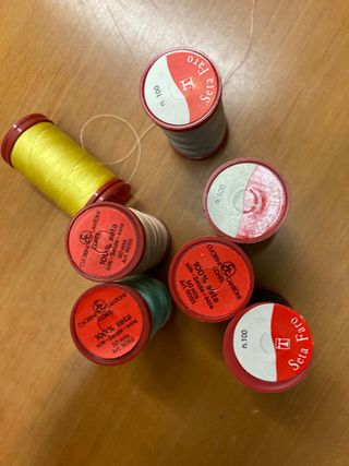 12 rocchetti filo seta 100m