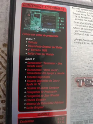 Terminator Edición Especial 2 Discos DVD