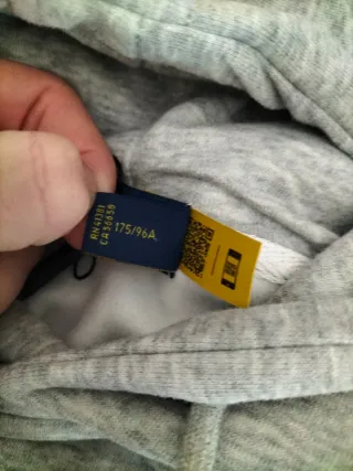 Sudadera Ralph Lauren Gris Talla M Básica Nueva