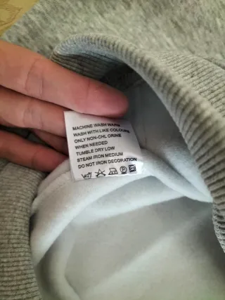 Sudadera Ralph Lauren Gris Talla M Básica Nueva