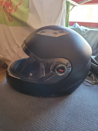 Casco Modular LS2 Negro Mate Visor Solar