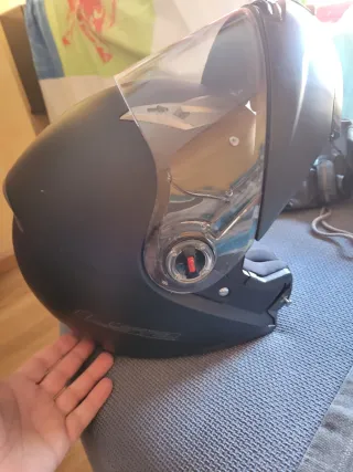 Casco Modular LS2 Negro Mate Visor Solar