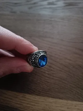 Anillo Gema Azul Ejército EE.UU.