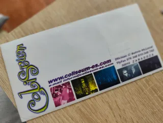 Flyers + marcapáginas. Coliseum 1997.