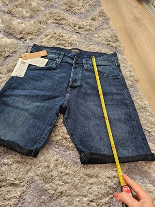 Bermuda vaquera Jack & Jones azul
