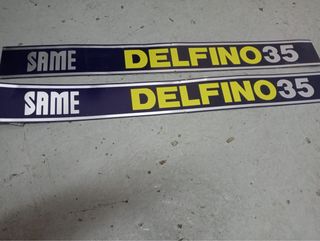 Pegatinas Same Delfino 35 en chapa para Tractor