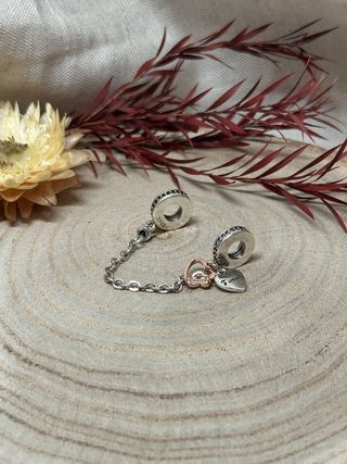 Cadena Seguridad Plaquita Corazón Family