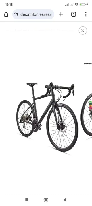 EN GARANTIA Bicicleta Triban RC 500 Sora 9V