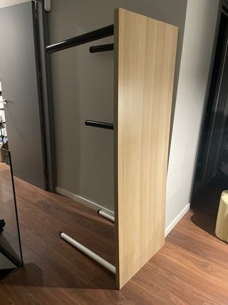 Mesa de escritorio madera y metal