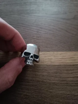 Anillo Calavera Acero Talla 9
