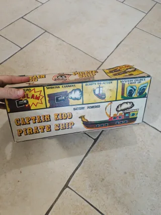 Nave Pirata Capitano Kidd in Latta