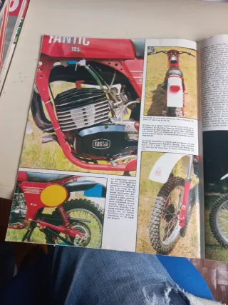 Fantic 125 Enduro Roja y Blanca