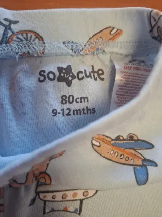 Pijama bebé 9/12 meses 80cm