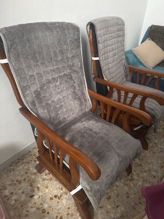 2 Sillones Balancín + Sofá 3 Plazas