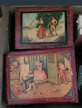 Scatole pubblicitarie antiche, prezzo per scatola