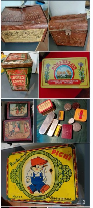 Cajas Publicidad Antiguas precio por caja