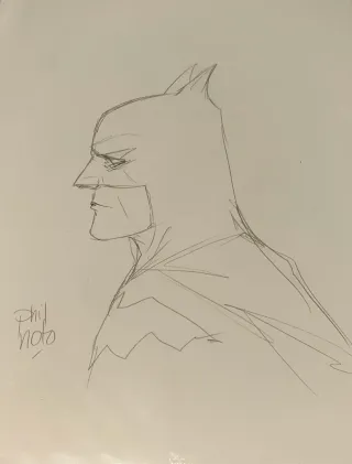 Sketch de Phil Noto (Batman, Star Wars, X-Men etc)
