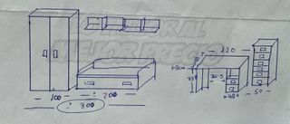 Dormitorio juvenil completo