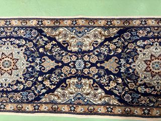 Alfombra Persa Lana Beige y Azul