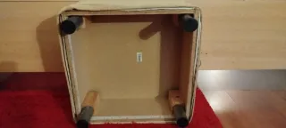 Puff Reposapiés Beige 54x52