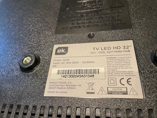 Televisión LED 32 pulgadas