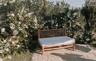 Banco de madera para exterior/interior