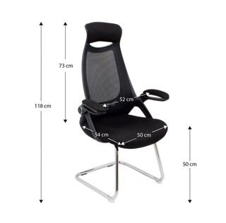 Silla de oficina ergonómica negra