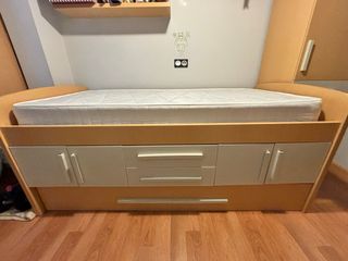 Cama nido con cajones y almacenaje