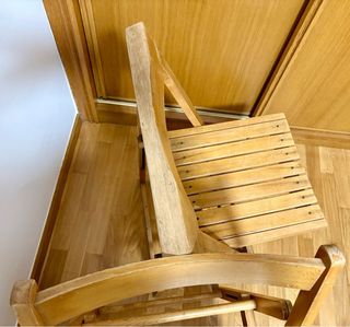 Sillas plegables de madera