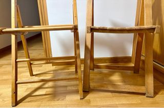 Sillas plegables de madera